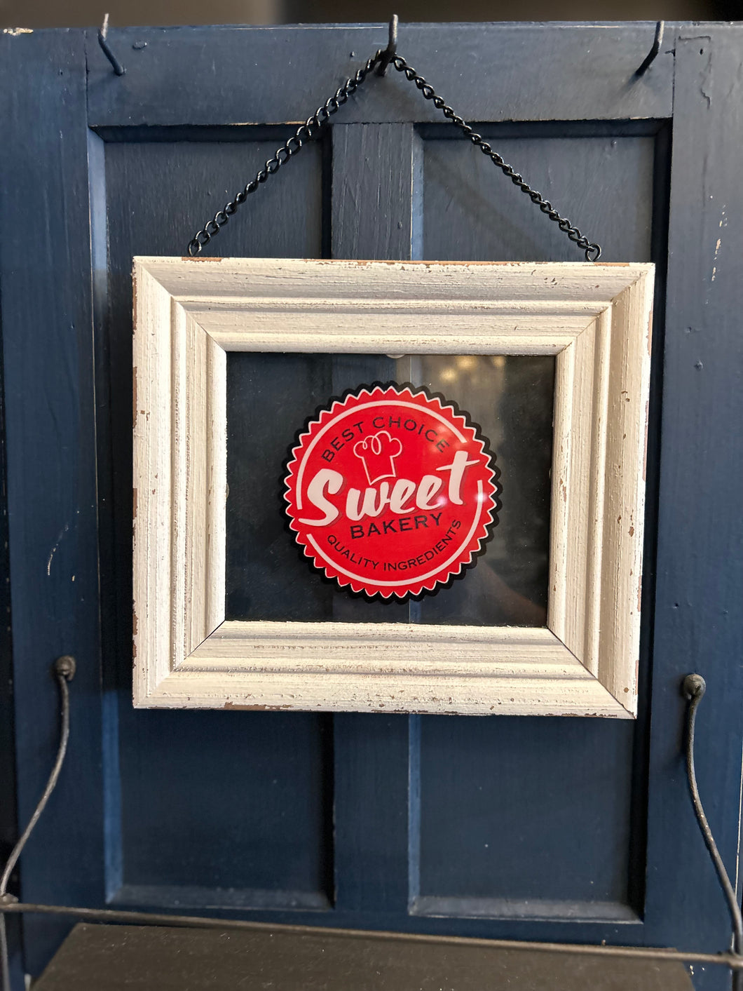 Sweet Bakery Glass Sign