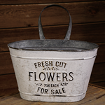 Fresh Cut Flowers Wall Container w/Handle