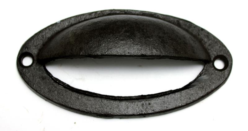 Cup Style Oval Cast Iron Pull