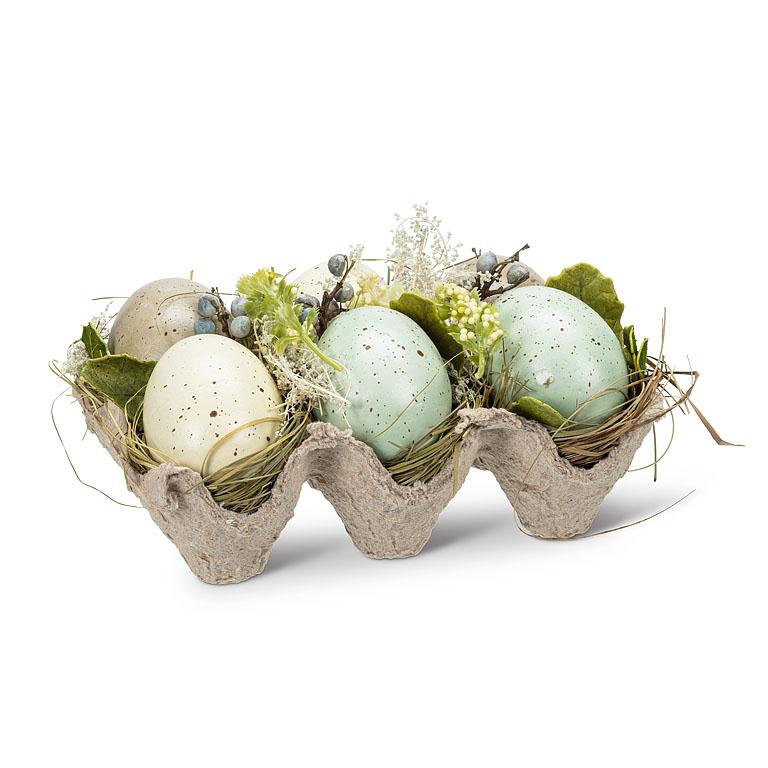 Eggs/Feathers in Crate