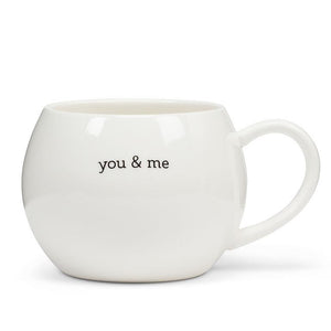 White Ball Mug- You & Me