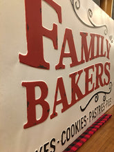 Load image into Gallery viewer, Family Bakers -Large Metal Sign
