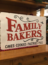 Load image into Gallery viewer, Family Bakers -Large Metal Sign
