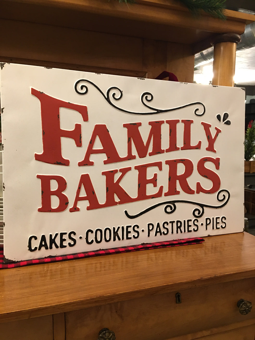 Family Bakers -Large Metal Sign
