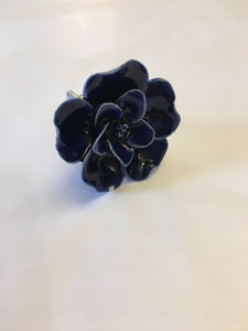Blue Flower Knob